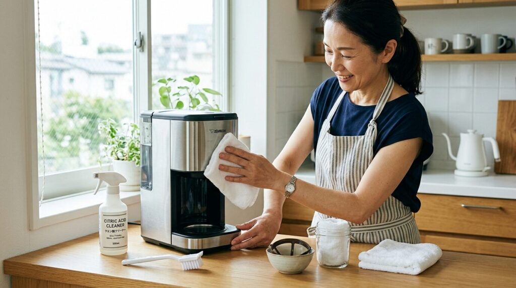 クエン酸洗浄など日々のメンテナンスで長く使えるコーヒーメーカー