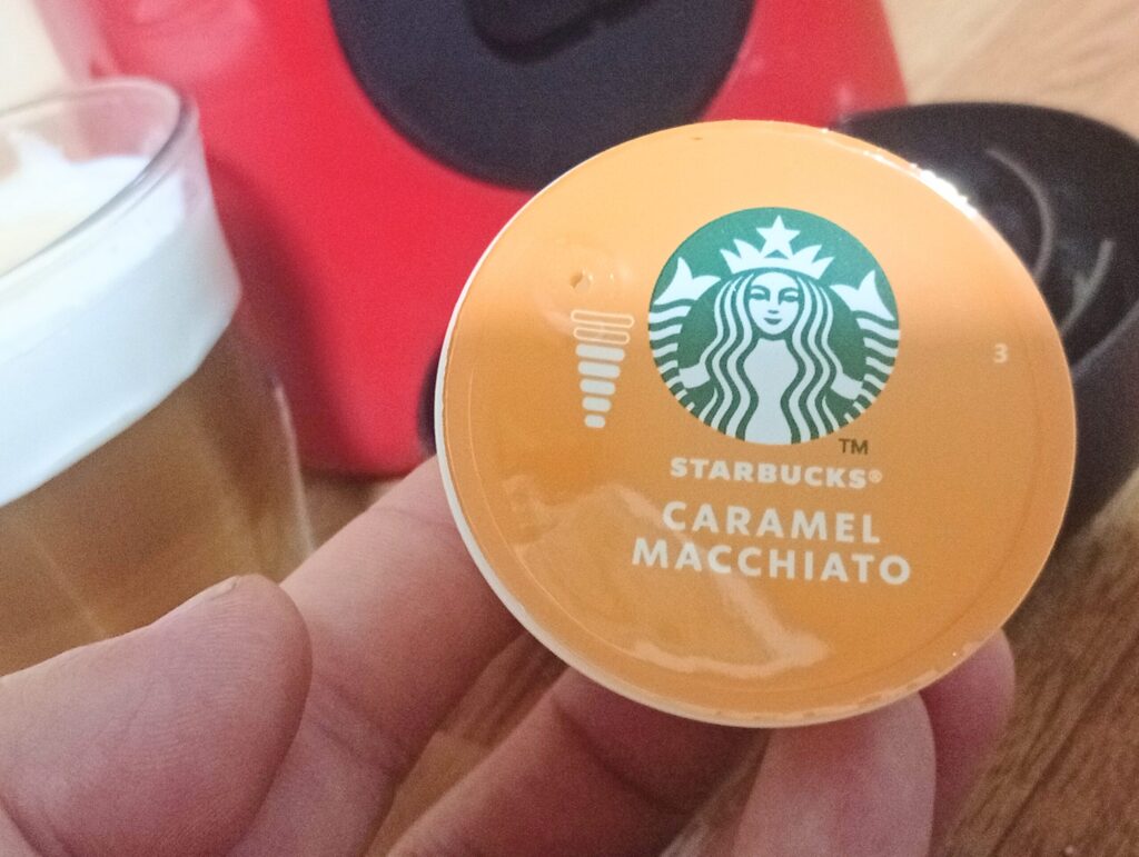 ドルチェグストのスターバックス キャラメルマキアート用ミルクカプセル