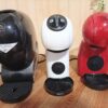 ドルチェグストNEOとジェニオエスベーシックとピッコロXSを並べたサイズ・デザイン比較